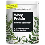 natural elements Whey Protein Pulver – Neutral – 1kg – 25g Protein pro...