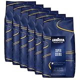 Lavazza Kaffee Espresso Super Crema, ganze Bohnen, Bohnenkaffee, 6er Pack, 6 x...