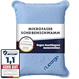 LICARGO Mikrofaser Scheibenschwamm [2in1] - Gegen Beschlagene Autoscheiben Innen...