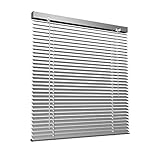 Victoria M. Aluminium Jalousie, 110 x 130 cm, Silber, Jalousie ohne Bohren,...