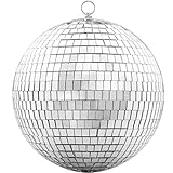 Devan - 20CM Silberne Spiegelkugel - Disco-Kugel für Party, Hochzeit & Fest -...