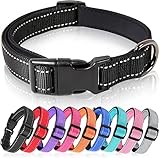 HEELE Hundehalsband, weich gepolstertes Neopren Nylon Hunde Halsband für kleine...