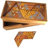 LOGOPLAY Tridomino - Dreieck-Domino - Legespiel - Gesellschaftsspiel aus Holz...