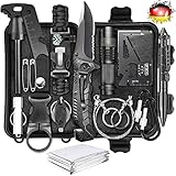 Survival Kit, 15 in 1 Erste Hilfe Set Auto Outdoor Zuhause, Notfall Ausrüstung...