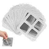 20 Stück Haarsieb Dusche Aufkleber,10x10cm Abfluss Aufkleber,Filter Waschbecken...