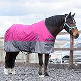 Outdoor Winterdecke Turnout 100% Wasserdicht 600D 100G Fulling Raspberry/Grau -...