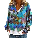 Übergangsjacke Damen Große Größen Casual Mantel Jacke Strickjacke Pullover...