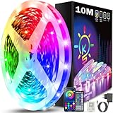 Keepsmile LED Strip 10M RGB, Bluetooth LED Streifen mit APP & Fernbedienung,...