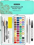 Artistro Aquarellfarben Set, 48 Lebendige Farben in Tragbarer Box, Malset,...