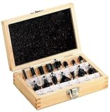 Metabo Fräsersortiment-SP, 8mm, 15-teilig – 631039000 – Fräser für Holz,...