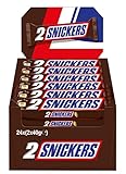 Snickers Schokoriegel; Erdnüsse, Karamell; Fußball Snack; 24 Doppelriegel in...