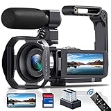 DREANNI Videokamera 4K Camcorder 48MP 60FPS WiFi 18X Digitalzoom mit IR...