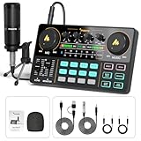 Maono DJ Controller mit Soundkarte und DJ Mischer, AM200S1 All In One DJ...