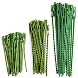 HX 110 Stück Verstellbarer Pflanzenbinder Kunststoff-Kabelbinder-Set Twist Ties...