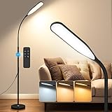 OTREN Stehlampe LED Wohnzimmer Dimmbar 12W LED Stehleuchte mit Fernbedienung und...