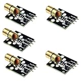 Hailege 5pcs 5mW 650nm Red Dot Laser Diode Laser Transmitter Module PIC AVR DC5V...