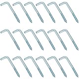 Sukudon Schraubhaken gerade verzinkt Winkelhaken für Bilder Möbel Schränken...