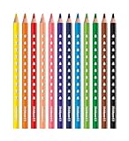 Pelikan Buntstifte-Set Silverino 12-teilig, dreieckig und dick, 12 Farben,...