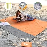 covacure Picknickdecke Stranddecke Strandmatte Campingdecke, 210 x 200 cm...