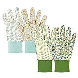 Ainiv Handschuhe für Garten, 2er Set Gartenhandschuhe, Antirutschbeschichtung...