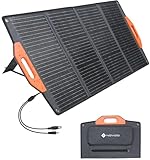 NOVOO Faltbares Solarpanel 100W Solarmodul Monokristallines Solarpanel IP68...