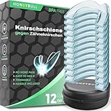 HONEYBULL Mundschutz Zähneknirschen – 12er-Pack (Dünn) | Individuell...