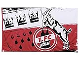 1. FC Köln Fahne/Hissfahne 150x250 cm Wappen
