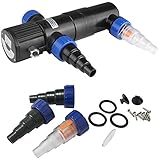 Gardebruk® Teichklärer 11 Watt 5m Kabel 3 Anschlussadapter Gartenteich...