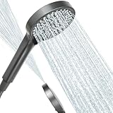 Duschkopf Wassersparend,125mm Duschkopf Groß mit 6 Strahlarten,Turbogeladenes...