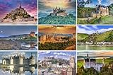 Postkarten-Set Burgen/Schlösser in Europa: 9 einzelne Karten - Motive: Burg...