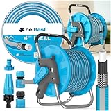 GARTENSCHLAUCH SCHLAUCHTROMMEL WASSERSCHLAUCH 1/2' 50M MIT GARTENBRAUSE &...