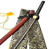 tsiao chih 40 Zoll Full Tang Handgefertigtes Japanisches Samurai-Schwert Hamon...