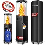 KESSER® Gasheizstrahler 4/8 kW Gas Piezozündung Heizung + Gasdruckregler +...