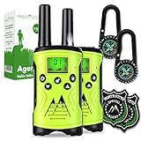 Monte Stivo® Walkie Talkie Kinder | 8-teiliges Set mit Kompass & Badge |...