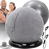 Miweba Sports Gymnastikball-Set - Traglast 500 Kg - 65 cm - Gymnastikball und...