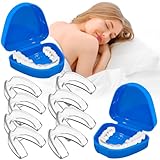 8 Stück Knirscherschiene für Nacht,Zahnschiene Knirschen,Silikon...