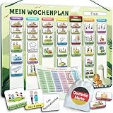 LIKARTO Wochenplaner Kinder – [DAS ORIGINAL] – Montessori Aufgabenplaner &...