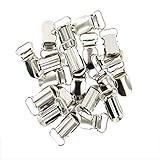 FSSTUD 20 Stück Metall Hosenträger Clips Schnuller Clips Schnullerkettenclips...