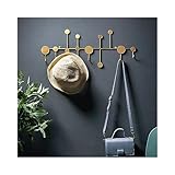 Balama Gold Hakenleiste aus Metall mit 6 Haken, 59,5 x 3 x 23,5 cm,...