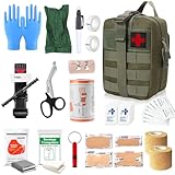 61 Stück Erste Hilfe Set Outdoor, Survival Set First Aid Kit, Trauma Erste...