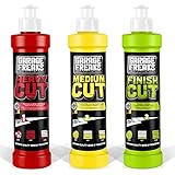 Garage Freaks - Auto Politur Komplett Set: Heavy Cut Schleifpolitur 250ml +...