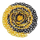 Relaxdays Absperrkette, 50 m, Kunststoff, Absperrung Baustelle, Parkplatz,...