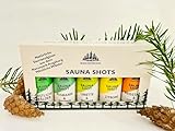 Weschdwood Sauna Shots - 5er Set 19ml Premium Bio Saunaaufguss, perfekt...