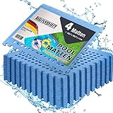 bonsport Pool Unterlegmatte Poolmatte 4 Stück - Bodenschutz Matte für den...