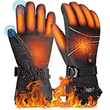 EagerMinds Beheizbare Handschuhe Damen Herren, 7.4V 4000 mAh Beheizbare...