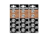15 x Duracell CR 2032 (3 Blister à 5 Batterien) 15 Batterien (DL/CR2032)