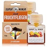 Super Ninja Fruchtfliegenfalle - Standard Pack - 2 Fallen - Hochwirksame...