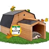 STAHLMANN® Igelhaus Winterfest[Made IN EU ] – Premium Igelfutterhaus (Made in...