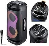 Reflexion PSX40BT Mobiler Buetooth Partylautsprecher, DJ, Karaoke, 500 Watt, FM...