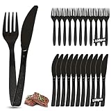 Plastikbesteck, 200 Stück Party Besteck Plastik, 100 Plastik Messer 100...